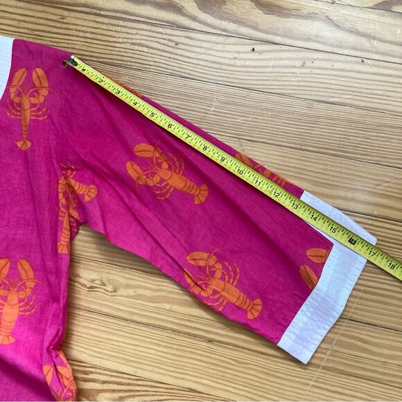 Beach Cover Top it Off Pink Orange Lobsters Medium Large - Picture 12 of 12